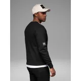 Pánská mikina OMBRE Sweatshirt OM-SSNZ-0187 V-1 black · záber 4