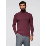 Pánské tričko s dlouhým rukávem OMBRE Longsleeve OM-LSCL-0130 V-6 burgundy · záber 3