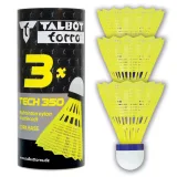 Badmintonové míčky TALBOT TORRO Tech 350 Medium 3 ks - žluté · záber 1