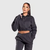 Dámská crop mikina Iron Aesthetics Simone, šedá · záber 2