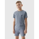 Chlapecké teplákové kraťasy 4F JUNIOR SHORTS CAS-JWSS24TSHOM272-34S-LIGHT BLUE · záber 3