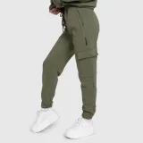Dámské tepláky Iron Aesthetics Cargo, zelené · záber 4