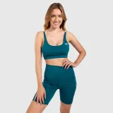 Dámská sportovní podprsenka Stripes - Iron Aesthetics, smaragdová · záber 3