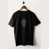 Tričko, Barva Černá, s Potiskem Mandala Skull · záber 5