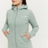 GymBeam Dámská mikina se zipem Limitless Eucalypt - Velikost: XL | Barva: zelená | Pohlavie: Dámské | Hmotnost: 0,53 kg | Balení: 36 · záber 3