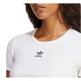 Dámské tričko s krátkým rukávem ADIDAS ORIGINALS ESS RIB TEE- WHITE · záber 9