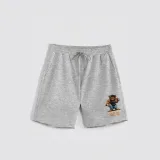 Kraťasy, Barva Bilá, s Potiskem Hedrix Fitness Bear · záber 7