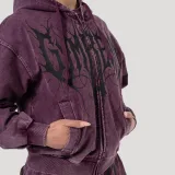 GymBeam Dámská mikina Abyss Raisin - Velikost: XS | Barva: fialová | Pohlavie: Dámské | Hmotnost: 0,64 kg | Balení: 32 · záber 2