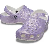 Dívčí kroksy (rekreační obuv) CROCS Classic Iridescent Geo CGK white · záber 5