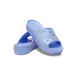 Dámské pantofle (plážová obuv) CROCS Classic Platform Glitter Slide W moon jelly · záber 4