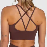 Dámská sportovní podprsenka Iron Aesthetics Ultimate, hnědá · záber 2