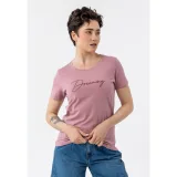 Dámské tričko s krátkým rukávem VOLCANO T-DECORE-PINK · záber 2