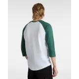 Pánské tričko s krátkým rukávem VANS CLASSIC RAGLAN-WHITE-BISTRO GREEN · záber 3