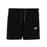 Chlapecké teplákové kraťasy 4F JUNIOR BOYS-pants-HJL21-JSKMD001A-20S-Black · záber 3