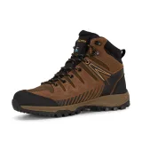 Pánská kotníková turistická celokožená obuv TREZETA Thunder Leather Mid WP M dark green honey · záber 2