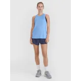 Dámské běžecké tričko bez rukávů 4F SLEEVELESS FNK-WSS25TFSLF427-33S-BLUE · záber 5