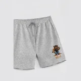 Kraťasy, Barva Bilá, s Potiskem Hedrix Fitness Bear · záber 8