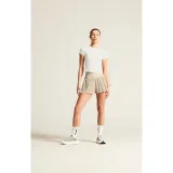 Dámské tréninkové tričko s krátkým rukávem CRAFT T-Shirt Hypervent Cropped - Velikost: M | Barva: biela · záber 4