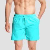 GymBeam Men‘s Swim Shorts Lagoon - Velikost: S | Barva: modrá | Pohlavie: Pánské | Hmotnost: 0,176 kg · záber 5