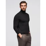Pánské tričko s dlouhým rukávem OMBRE Longsleeve OM-LSCL-0130 V-1 black · záber 3