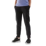 Dívčí tepláky 4F JUNIOR TROUSERS-JAW23TTROF515-20S-DEEP BLACK · záber 1