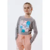 Dívčí tričko s dlouhým rukávem AUTHORITY KIDS T-NEVER navy · záber 2
