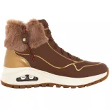 Dámské kotníkové zimní boty SKECHERS Uno Rugged Zip Up taupe gold · záber 3