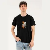 Tričko, Barva Modrá, s Potiskem Creepy Teddy · záber 2