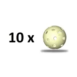 Florbalový míček TRIX IFF - vanilkový - 10 ks · záber 2