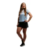 Dámské běžecké kraťasy ANTA Shorts-862225506-3-SS22_Q2-Basic Black Sky Blue · záber 1