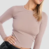 GymBeam Women‘s Aura Long Sleeve T-Shirt Roux - Velikost: XL | Barva: ružová | Pohlavie: Dámské | Hmotnost: 0,188 kg | Balení: 90 · záber 2