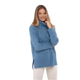 Dámský svetr VOLCANO S-HEBE-601M-BLUE MEL · záber 2
