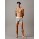 Pánské boxerky CALVIN KLEIN 3 PACK-TRUNK-BLACK, NEW NAVY, GREY HEATHER · záber 3
