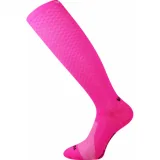Dámské běžecké kompresní podkolenky VOXX Lithe-neon pink · záber 1