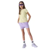 Dívčí teplákové kraťasy 4F JUNIOR SHORTS CAS-4FJWSS24TSHOF280-52S-LIGHT VIOLET · záber 4