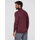 Pánské tričko s dlouhým rukávem OMBRE Longsleeve OM-LSCL-0130 V-6 burgundy · záber 4