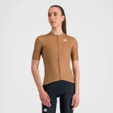 Dámský cyklistický dres s krátkým rukávem SPORTFUL Checkmate w jersey, gold mauve · záber 2