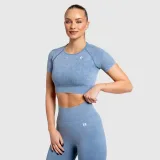 Dámský crop top Iron Aesthetics Faded, washed green · záber 1