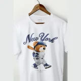 Tričko, Barva Bílá, s Potiskem Baseball Teddy · záber 3