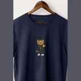 Tričko, Barva Modrá, s Potiskem Compton Teddy · záber 12
