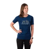 Dámské turistické tričko s krátkým rukávem NORTHFINDER IVANA-346navy · záber 2
