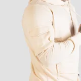 GymBeam Mikina TRN Hoodie Sand - Velikost: S | Barva: béžová | Hmotnost: 0,6 kg | Balení: 32 · záber 3