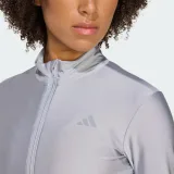 Dámská tréninková mikina se zipem ADIDAS HYG SHN TRACK J HALSIL GREY · záber 5