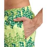 Pánské plavky ARENA MENS BEACH BOXER ALLOVER-610-soft green multi · záber 5