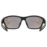 Cyklistické brýle UVEX brýle Sportstyle 806 Black Matt Mirror Green · záber 5