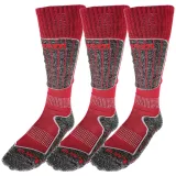 Lyžařské ponožky Accezzi Merino 20, červené · záber 4