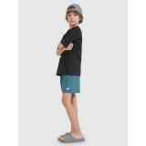 Chlapecké plavky 4F JUNIOR BOARD SHORTS TEAL - Pohlavie: Dětské · záber 4