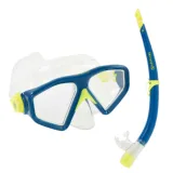 Potápěčský snorklovací set AQUALUNG SATURN COMBO TRANSPARENT RED · záber 1