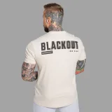 Pánske tričko Iron Aesthetics Blackout, sand · záber 4