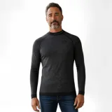Pánské termo tričko s dlouhým rukávem BLIZZARD Mens long sleeve, merino wool, anthracite · záber 3